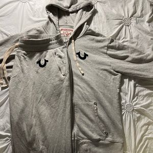 True religion jogger sweatsuit XL